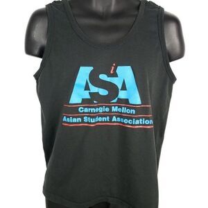 Carnegie Mellon Tartans ASA Tank Top Vintage 80s Asian Student Association 50/50